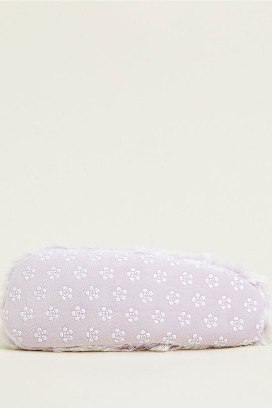 XL Marshmallow Lavender Slippers Warmies